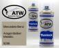 Preview: Mercedes-Benz, Aragonitsilber Metallic, 9296: 400ml Sprühdose + 400ml Klarlack - Set, von ATW Autoteile West.